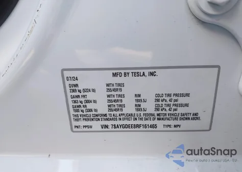 2024 Tesla Model Y Long Range Dual Motor All-Wheel Drive from USA, damaged, VIN 7SAYGDEE8RF161465